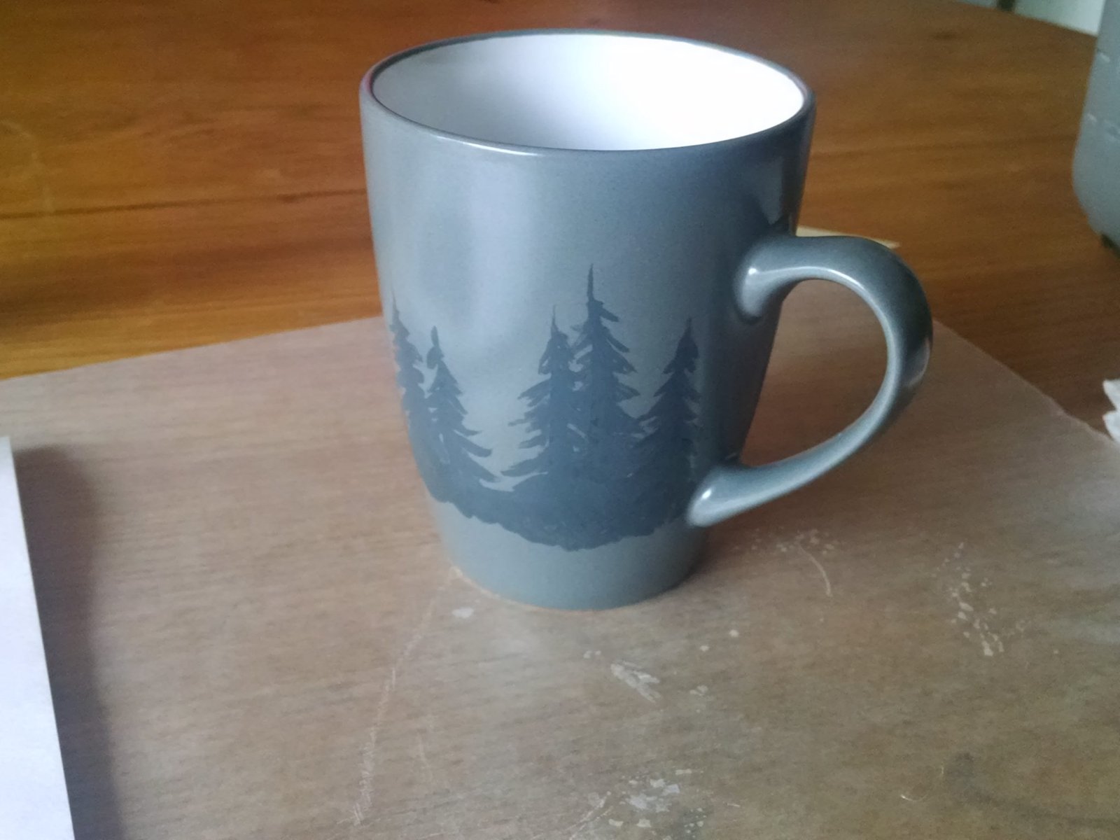 DIY Ceramic Mug Painting Tutorial- Dark Forest Scene