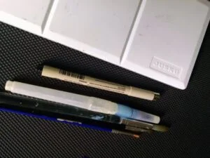 supplies for beach painting