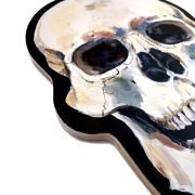 Skull on Wood Panel