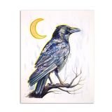 crescent-moon-raven-original-painting-ryanne-levin-art