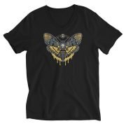 deaths-head-moth-vneck-tshirt-front-ryanne-levin-art