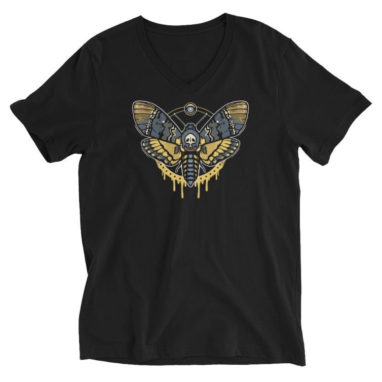 Death’s Head Moth V-Neck T-Shirt