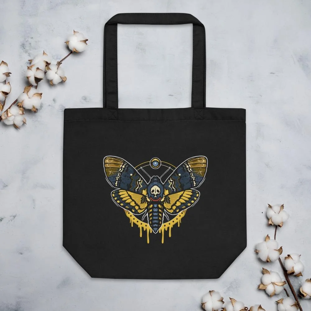 Death’s Head Moth Canvas Tote Bag