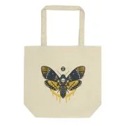 Death’s Head Moth Canvas Tote Bag