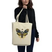 Death’s Head Moth Canvas Tote Bag