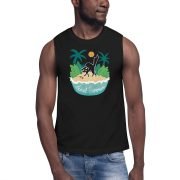 Feral-Summer-unisex-muscle-shirt-black-front-3-ryanne-levin-art