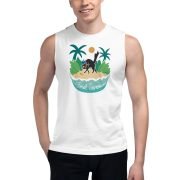 Feral-Summer-unisex-muscle-shirt-white-front-ryanne-levin-art