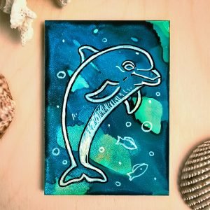 dolphin-Magnet-painted-lay-flat-ryanne-levin-art