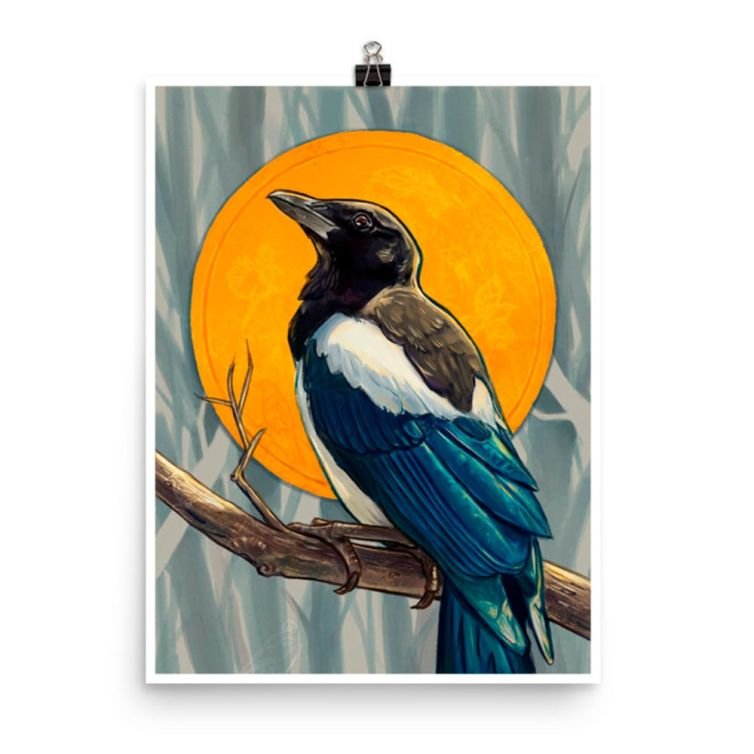 Luck of the Magpie Print