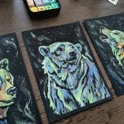 Aurora Borealis Polar Bear