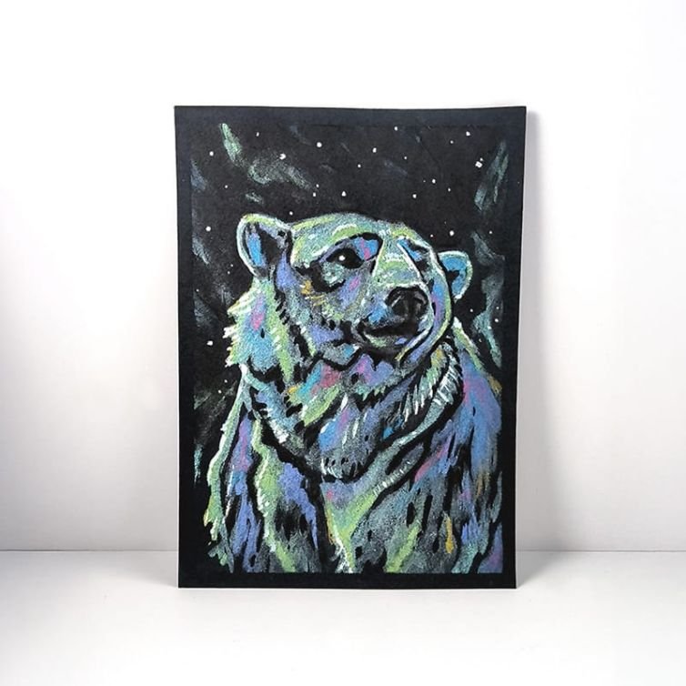 Aurora Borealis Polar Bear