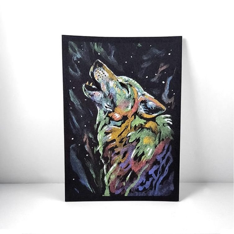 Aurora Borealis Wolf