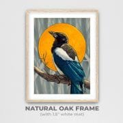 luck-of-the-magpie-print-natural-oak-framed2_ryanne-levin-art