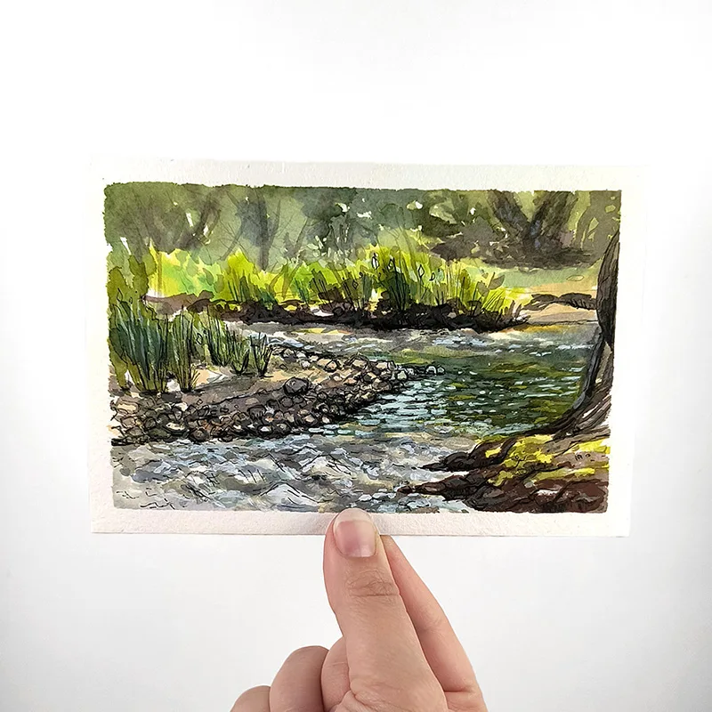 poudre-river-downtown-fort-collins-colorado-plein-air-hand_ryanne-levin-art