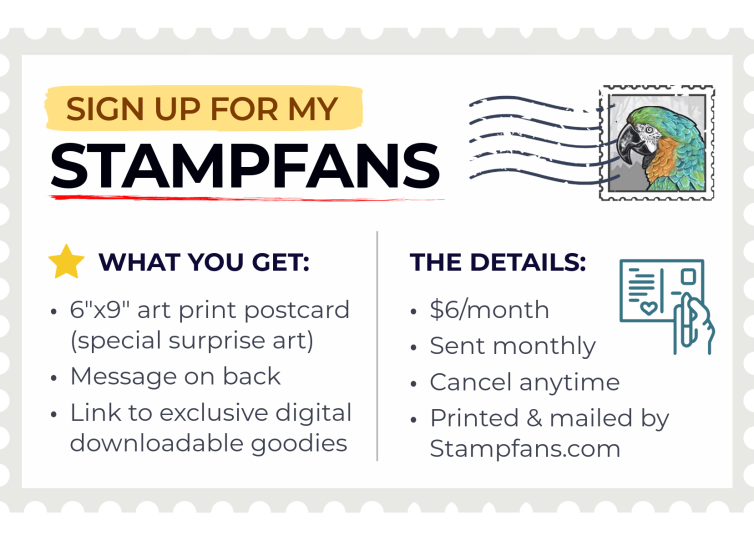 Monthly Art Postcard Subscription