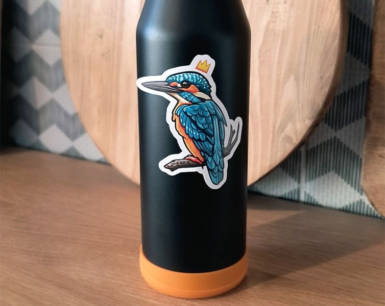 Eurasian Kingfisher Vinyl Sticker
