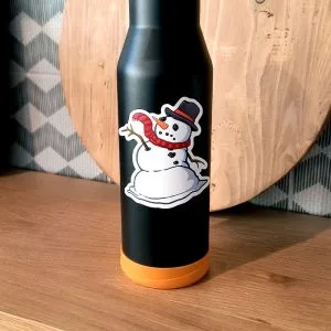 melty-snowman-waterbottle-sticker_ryanne-levin-Art