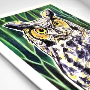 the-great-horned-owl-watercolor-artwork_detail_8x10_Ryanne-Levin-Art